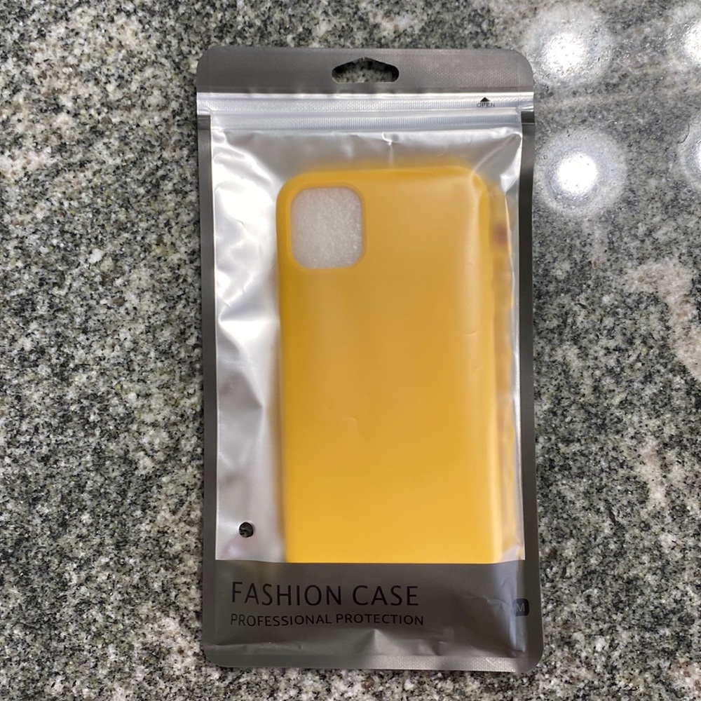 Yellow iPhone 11 silicon case